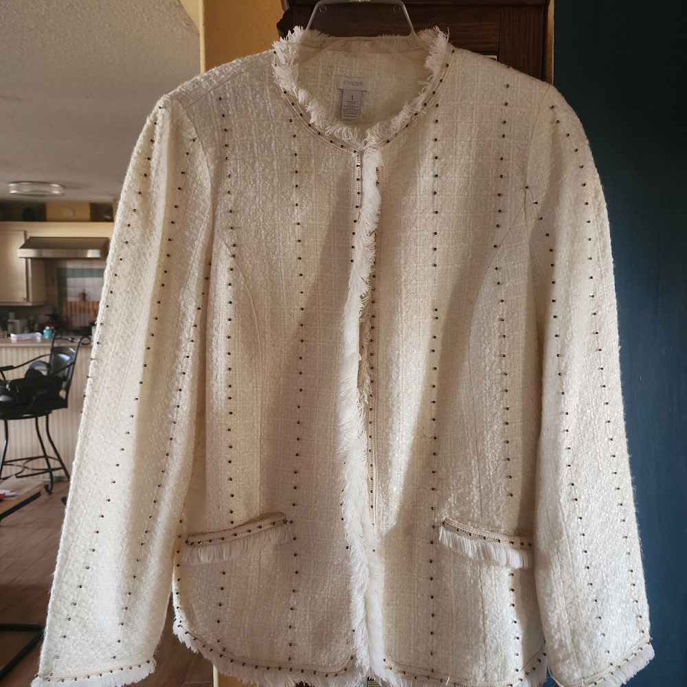 Elegant Cream Women's Jacket